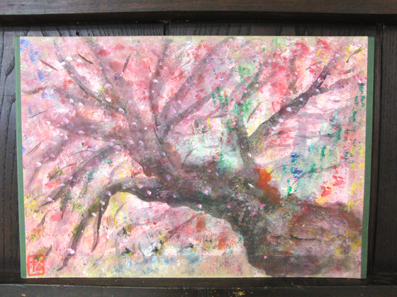 絵画 ~ 桜屏風 ~_e0222340_1544524.jpg