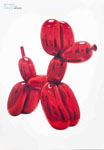 Jeff Koons: Balloon Dog （Red） ポスター_c0214605_17522156.jpg