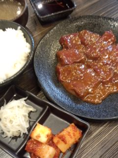 初台　近江牛焼肉 永福苑のレバ味噌定食_f0112873_0104581.jpg