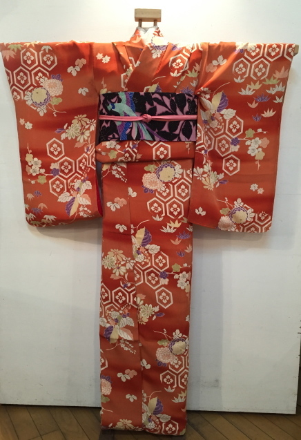 明日から!オレンジ亀甲着物・鯉泳ぐ男襦袢♪販売商品32_c0321302_20510415.jpg