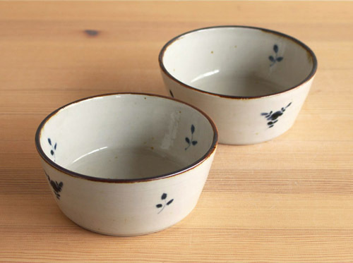 志村和晃 スクエア鉢 2つ 志村和晃 スクエア鉢 2つ 志村和晃 染付いっ