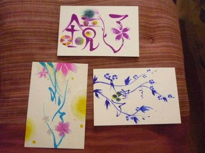 夢ロゴアート体験会 ギャラリーカフェ 心