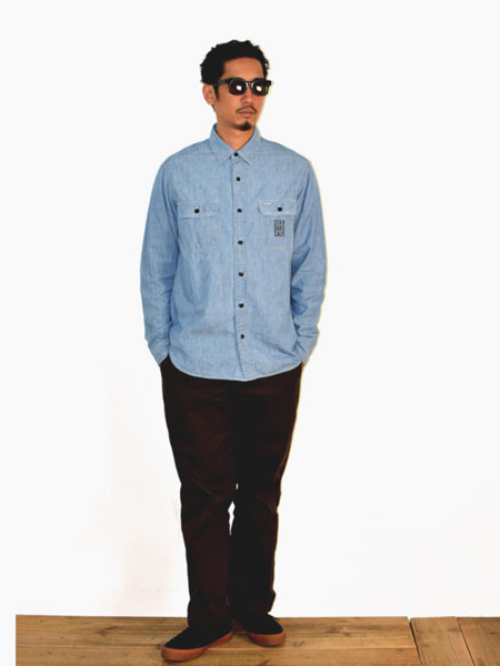 【DELIVERY】 STANDARD CALIFORNIA - Chambray Shirt_a0076701_11524059.jpg