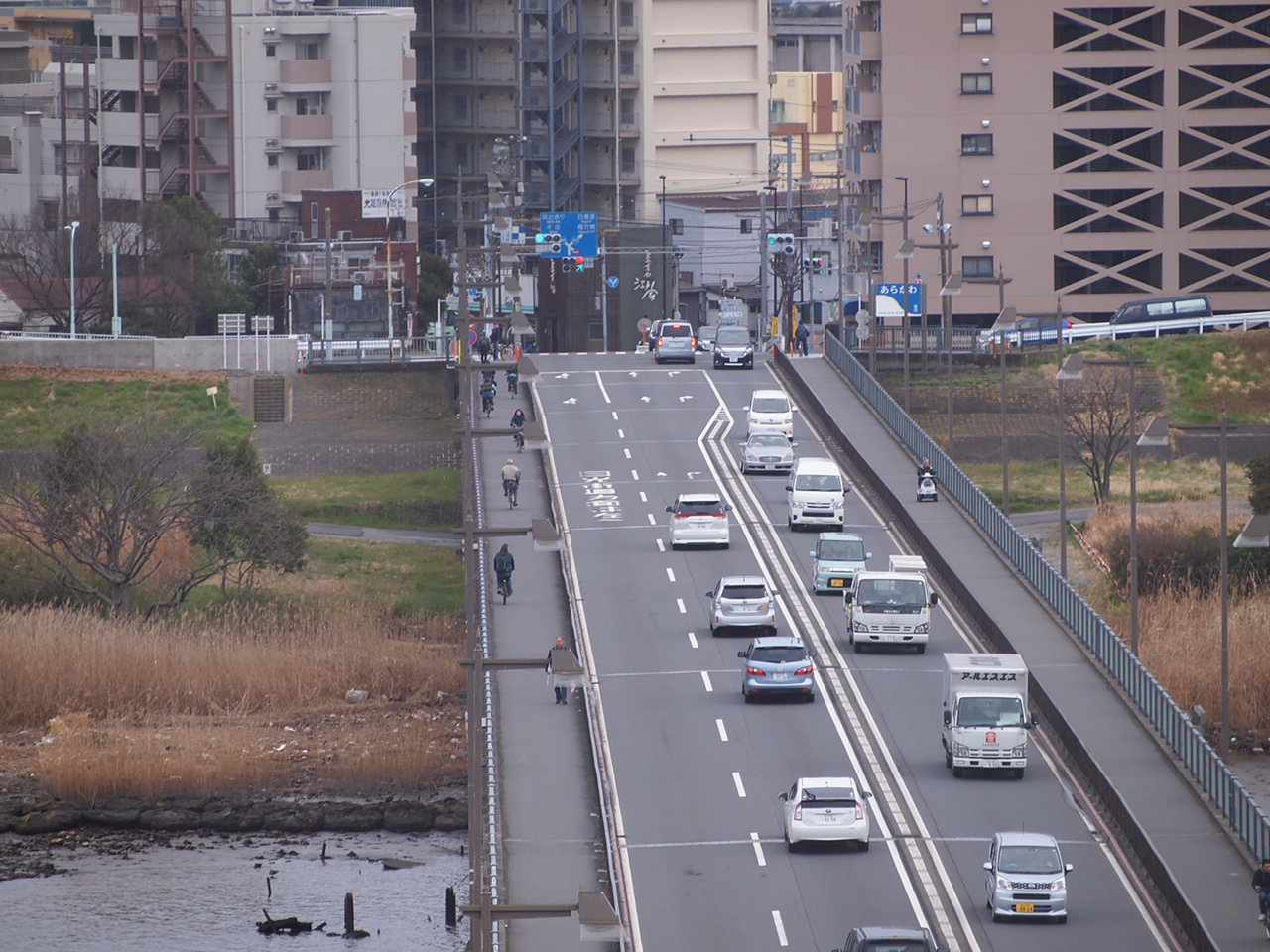 新鮮な驚き！荒川河川と西新井橋。。_a0214329_18181391.jpg