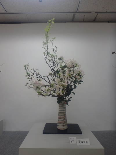 西日本華道連盟いけばな展 大作_d0195183_0231294.jpg