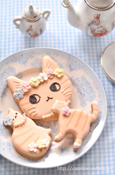 茶トラ誕生会のお菓子あれこれ　　Homemade Sweets for Marmalade Cat Birthday Party_d0025294_10221845.jpg