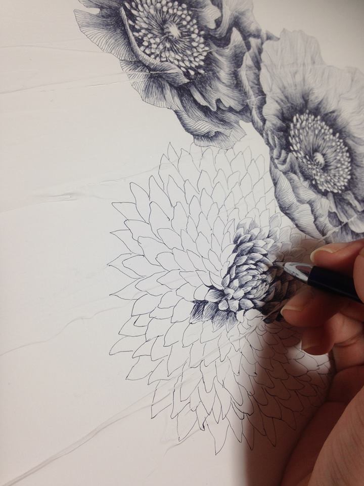松本真里奈さんのボールペン画 Musee De M 松本真里奈さんのボールペン画 Musee De M