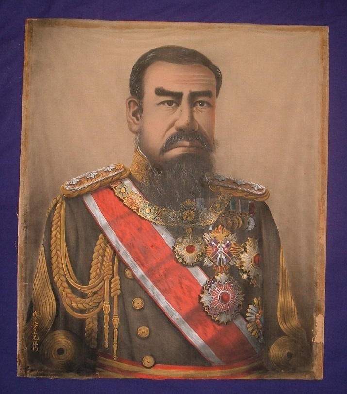 明治26年 ☆『明治皇后陛下肖像画』☆高精細な肖像画 ！ 約97×