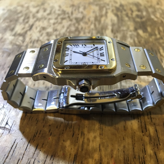 カルティエ サントスガルベＬＭ 自動巻き腕時計修理 : トライフル・西 ...