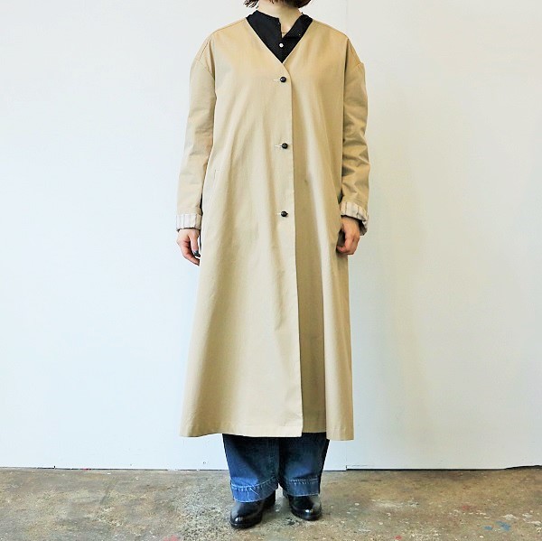 【未使用】Colenimo　Spring Over Coat　ノーカラーコート