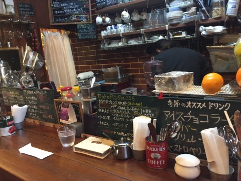 喫茶 1er ぷるみえ (菜花と海老粉のご飯に和出汁あんかけ)_e0115904_16531645.jpg