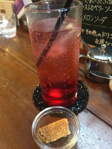 喫茶 1er ぷるみえ (菜花と海老粉のご飯に和出汁あんかけ)_e0115904_17173229.jpg