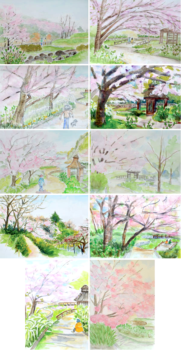 淡彩風景画講座・4月のテーマ「公園を描く」ご紹介_b0212226_11083497.jpg