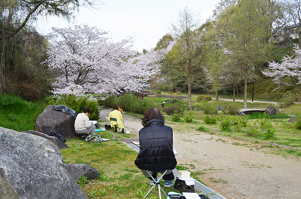 淡彩風景画講座・4月のテーマ「公園を描く」ご紹介_b0212226_11083989.jpg