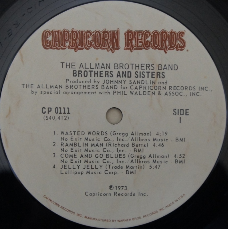 The Allman Brothers Bandその5　　Brothers And Sisters_d0335744_21102886.jpg