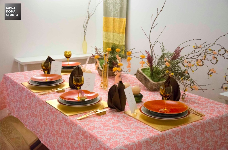 April 15, 2017 シトラスカラーのテーブル Table with Citrus Colors _a0307186_85359100.jpg