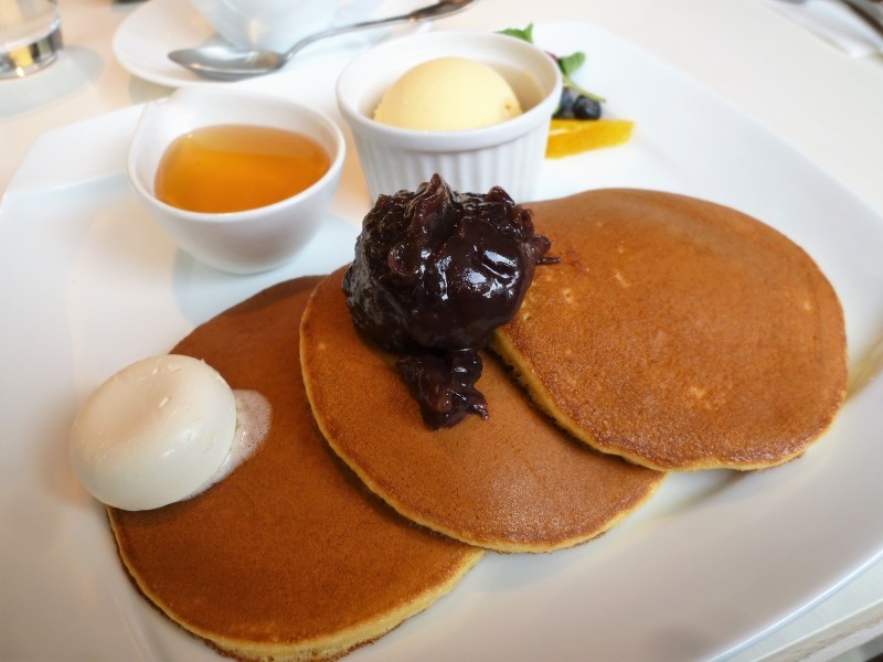 銀座文明堂の三笠パンケーキ 東銀座にて カステラさん 銀座文明堂の三笠パンケーキ 東銀座にて カステラさん