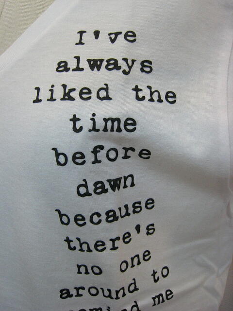 ｍｋｒＴＲＡＤＩＮＧ　ＶネックＴシャツ　”Ｉ’ｖｅ　ａｌｗａｙｓ　”プリント　ＷＨＩＴＥ　_a0089359_12565745.jpg