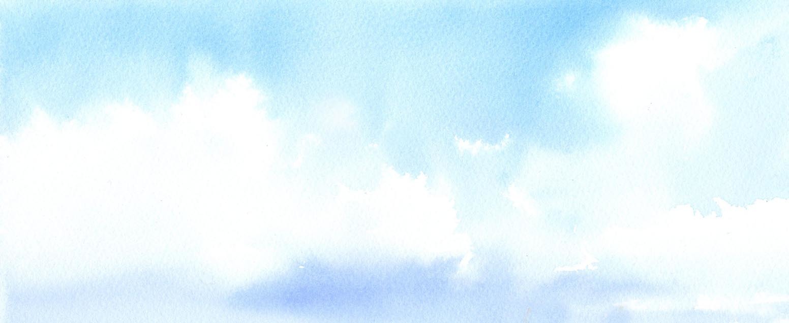 空 水彩画 はるさき水彩画blog