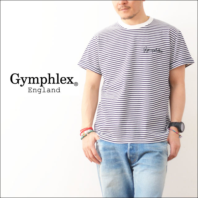 Gymphlex [ジムフレックス] COMBED COTTON JERSEY TEE BORDER [J-1155CH] MEN\'S_f0051306_21065575.jpg