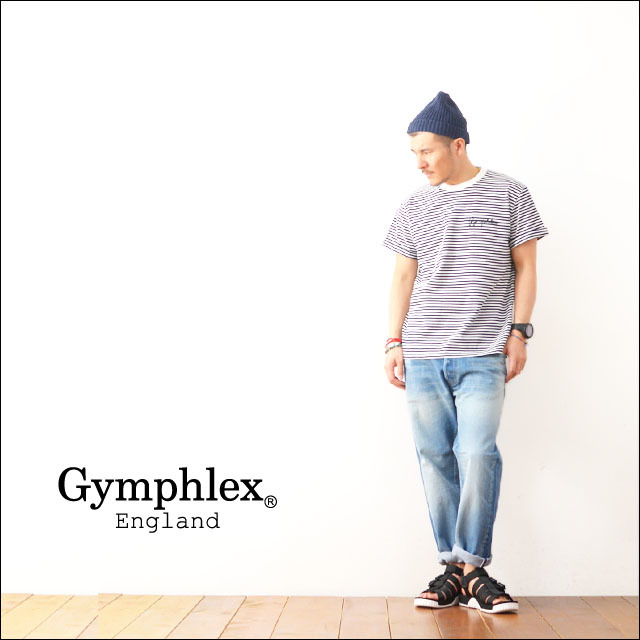 Gymphlex [ジムフレックス] COMBED COTTON JERSEY TEE BORDER [J-1155CH] MEN\'S_f0051306_21065602.jpg