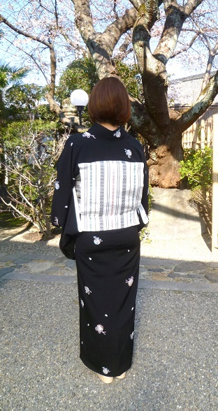 北野をどりのお客様・鶴で選んで下さった小紋・帯・小物。_f0181251_16521624.jpg