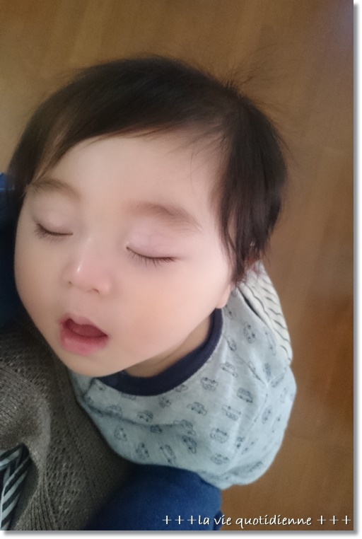林檎ジャムとチーズのトーストサンドとママ友さんに聞いた王子の様子★_a0348473_21183552.jpg