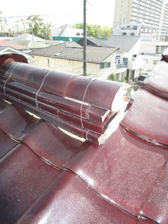 板橋区の高島平で、瓦修理工事_c0223192_22352606.jpg