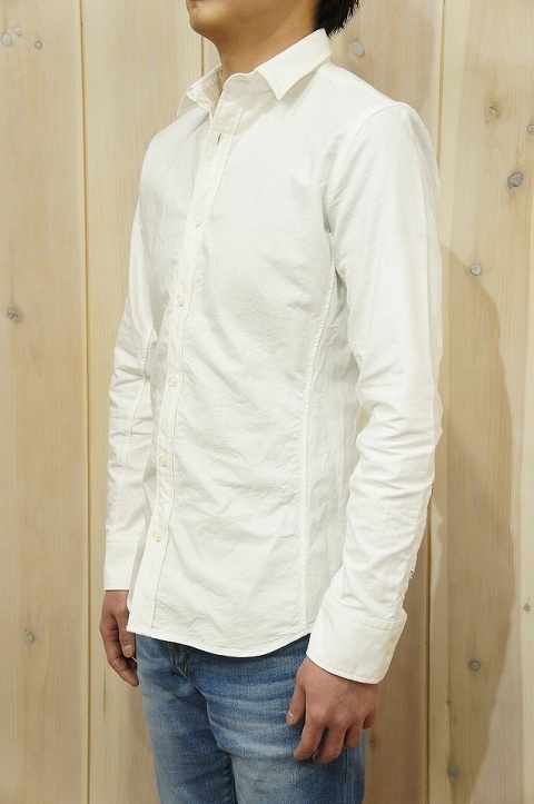 使い勝手の良いシャツ！【junhashimoto】【ジュンハシモト】1061710007 MINI COLLAR SHIRTS [WHITE]☆そして、地雷也。_b0108653_20544990.jpg