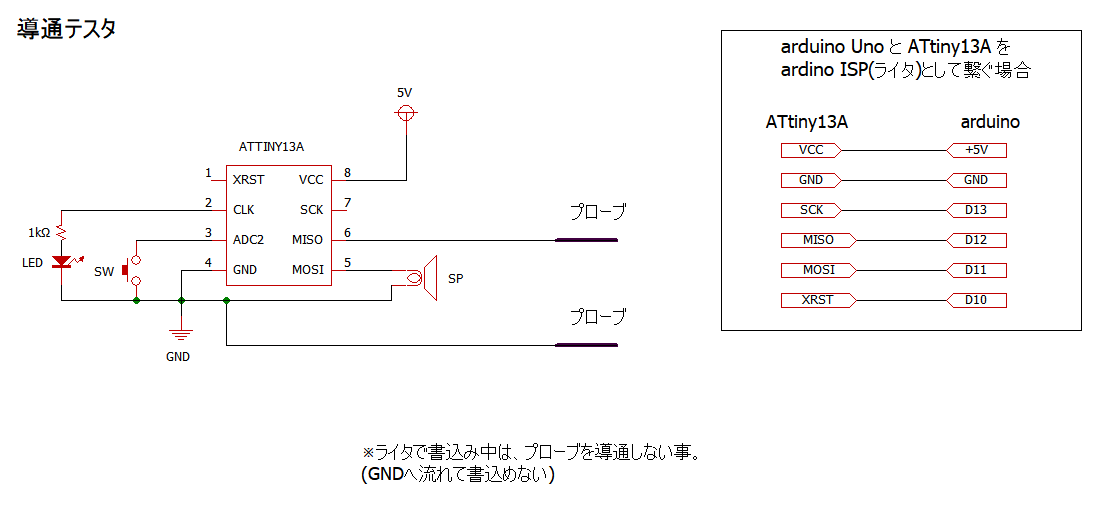 Japanino ArduinoISPで ATtiny13 で 導通テスタ (4/20)_a0034780_22521456.png