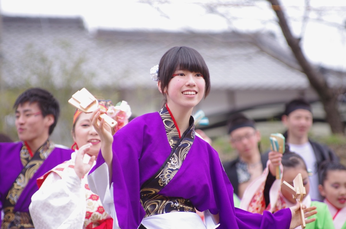 ２０１７上郡フェスタさくらその２４（総踊りクラーク高校　百花繚乱その１）_a0009554_21373891.jpg