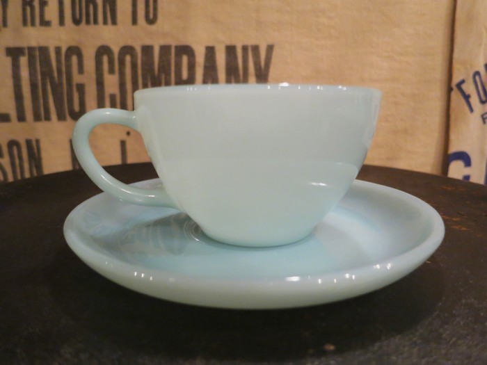 50\'s　Fire　King　Turquoise　Blue　Cup&Saucer　ファイヤーキング　ターコイズ_e0187362_11113632.jpg