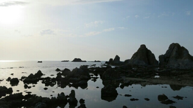 佐渡の海と山と夕日_e0133780_03413233.jpg