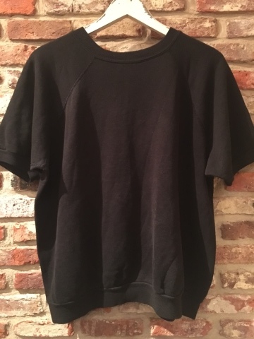 1960s \" UNKNOWN \" 100% cotton - BLACK - S/S SWEAT SHIRTS ._d0172088_20364489.jpg