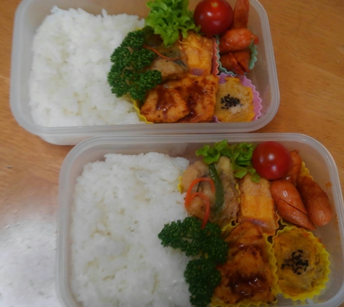 かじきフライ弁当～。_a0061973_09234517.jpg