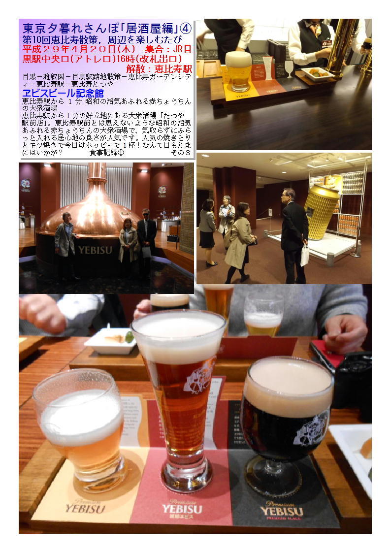ヱビスビール記念館 第10回恵比寿散策，周辺を楽しむたび 東京夕暮れさんぽ｢居酒屋編｣_b0142232_05510947.jpg