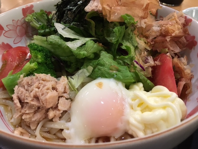 夢庵　サラダうどん_a0359239_23240733.jpg