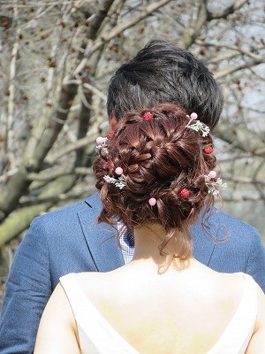 ショートヘアの花嫁さん ｎｙの小さな灯り ヘアメイク日記
