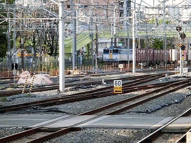 藤田八束の鉄道写真@貨物列車の写真・・・・東海道本線岸辺駅、新大阪駅で撮影、桃太郎とEF65_d0181492_21570588.jpg