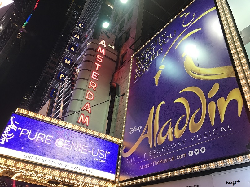 夜の街ニューヨークタイムズスクエアと「アラジン」ブロードウェイミュージカル♪_f0023333_19201995.jpg