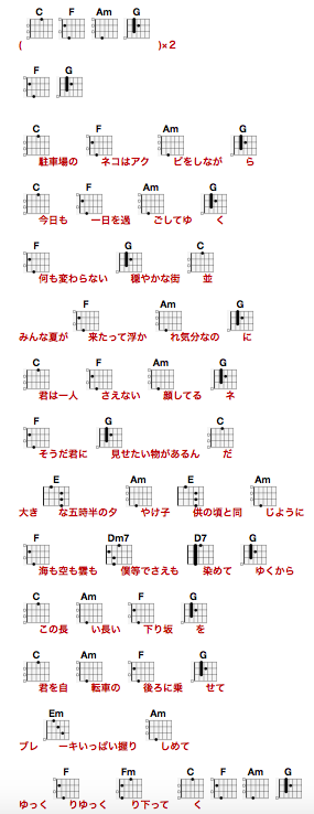 コード 夏 色