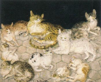 藤田嗣治、【三王礼拝】、希少画集画、新品高級額・額装付、状態良好