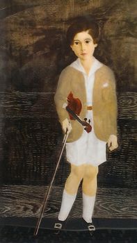 藤田嗣治、【三王礼拝】、希少画集画、新品高級額・額装付、状態良好