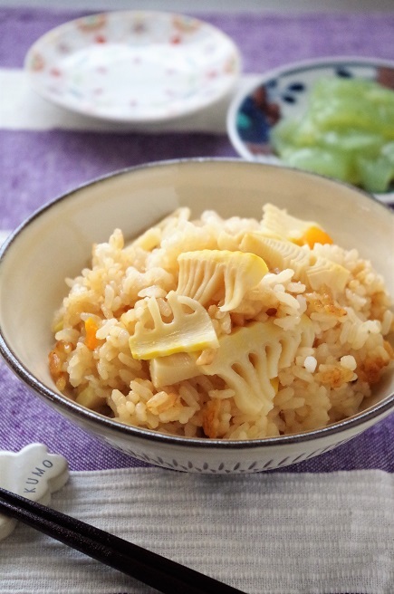 今年初！たけのこご飯_f0168317_23173715.jpg