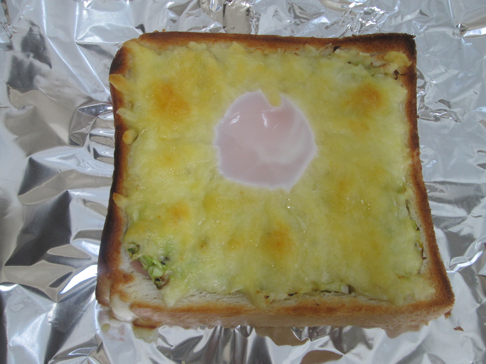 朝ごはんに☆これ1品でOK!クロックマダム風トースト_d0361028_11463875.jpg