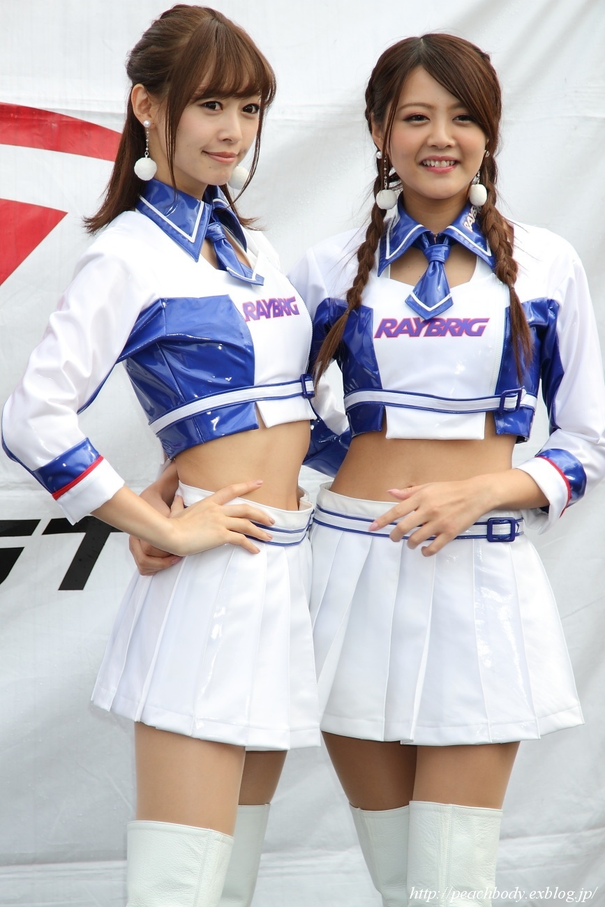 林紗久羅 さん 比良祐里 さん 16 Raybrig レースクイーン Peach Body