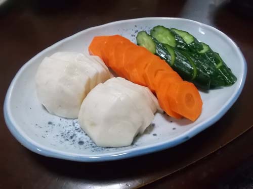 ぬか漬け かぶとにんじんときゅうり_f0019498_2137139.jpg