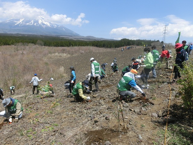 いい汗をかいた! 3年振りに参加した「第24回富士山麓ブナ林創造事業」_f0141310_08120639.jpg