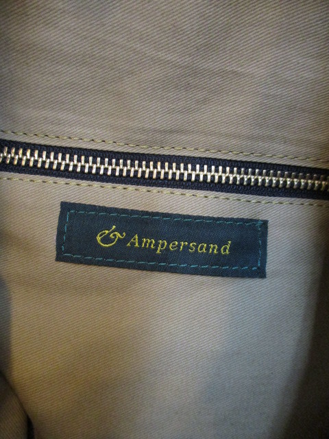 ☆アンパサンド Ampersand one handle soft bag 0117-202_e0076692_18130847.jpg