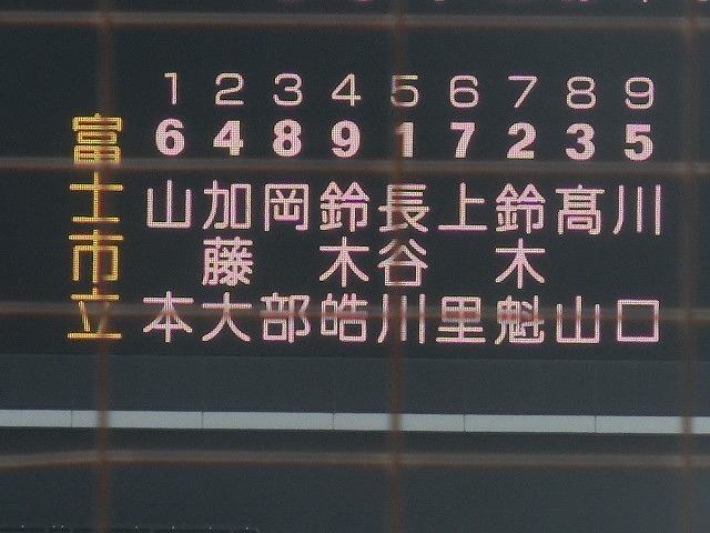 静岡高校に0-8 富士市立高校野球部 無念の2回戦敗退!_f0141310_08072724.jpg